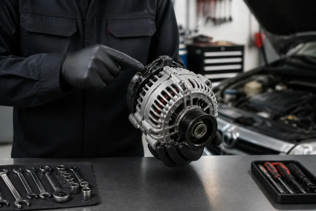 Diagnostic dalternateur de voiture