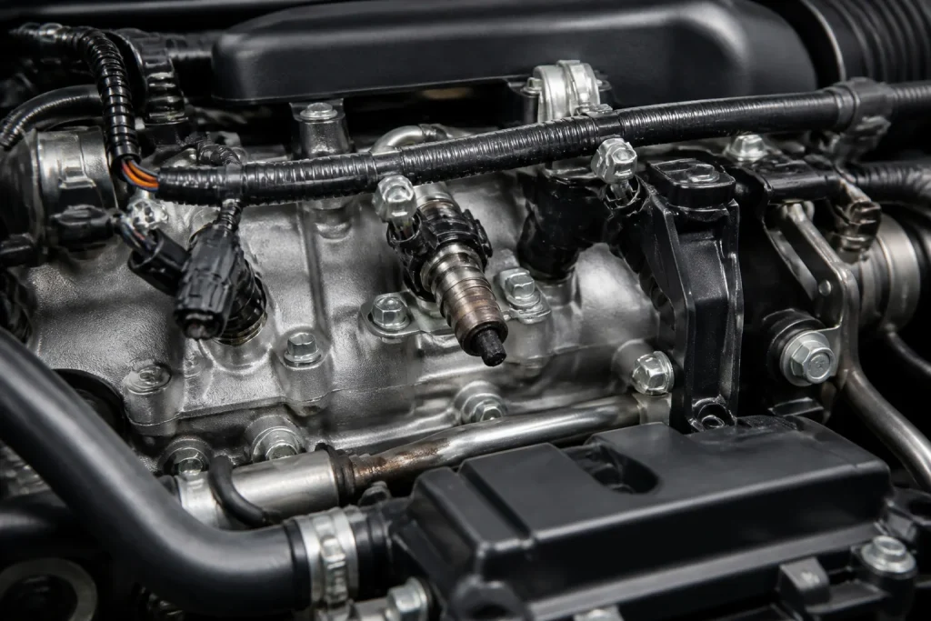 Injecteur de voiture encrasse