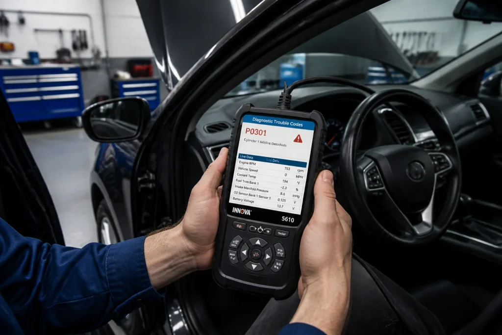 Diagnostic automobile avec scanner obd ii